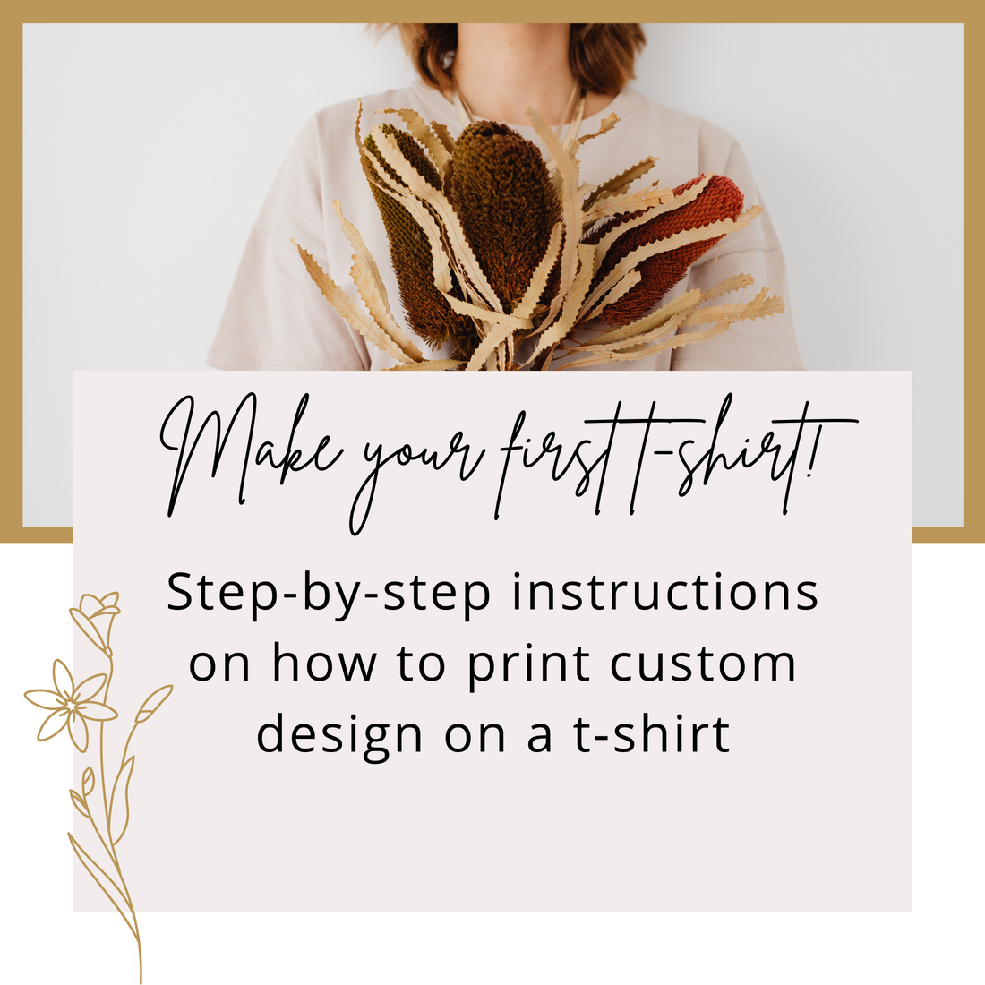Making a T-shirt for beginners: Step-by-Step on how to print on a t-shirt using Cricut and HTV