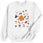 All things fall print on sand color crewneck